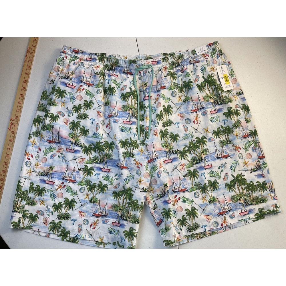 CARIBBEAN Roundtree & Yorke swim Trunks Shorts 3XT Tall Man 🦞 🏖️ ⛵️ NWT